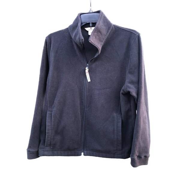 Woolrich Micro Fleece Jacket Full Zip Soft Lightweight Basic Wardrobe Womens S - Picture 8 of 8